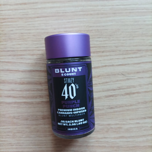 Stiiizy 40'S Indica - 5 Mini Blunt purple punch