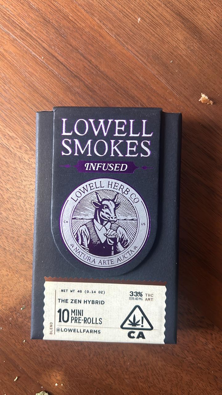 Lowell Smokes - Zen Hybrid - 10 Pre Rolls