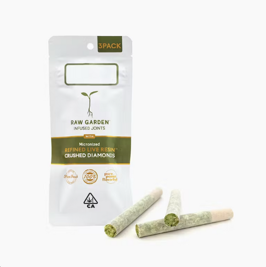 Raw Garden-  Crushed Diamonds Infused Preroll