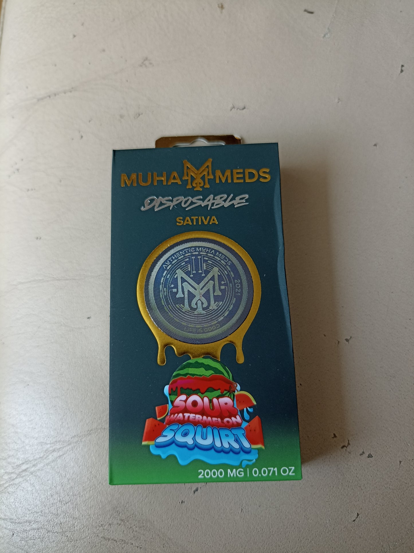 Muha Meds 2000mg - Sour Watermelon Squirt - Sativa