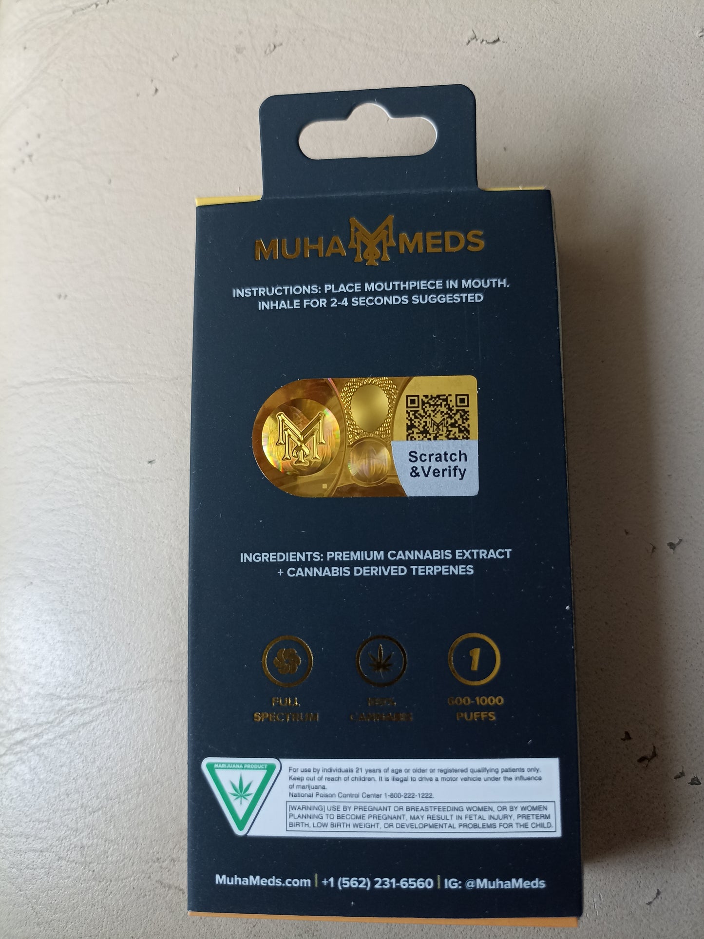 Muha Meds 2000mg - Pineapple runts - Sativa